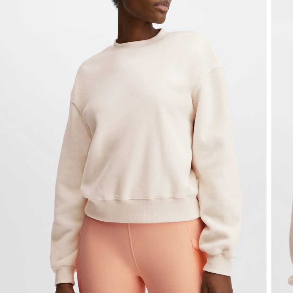 Rayne Polar Fleece Crewneck in Oats